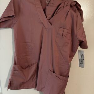 Dusty Rose Scrub Set with Pockets